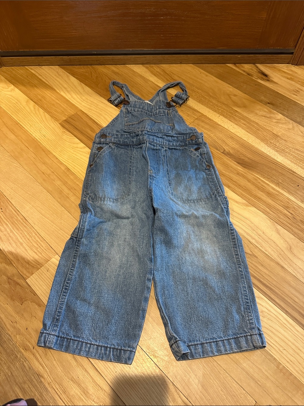 Kids Blue Denim Overalls - Classic Adjustable Straps